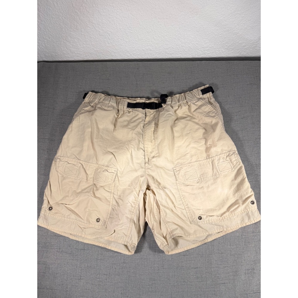 REI Co-op Mens Tan Nylon Cargo Swim Trunks Boating Shorts XL 13115062